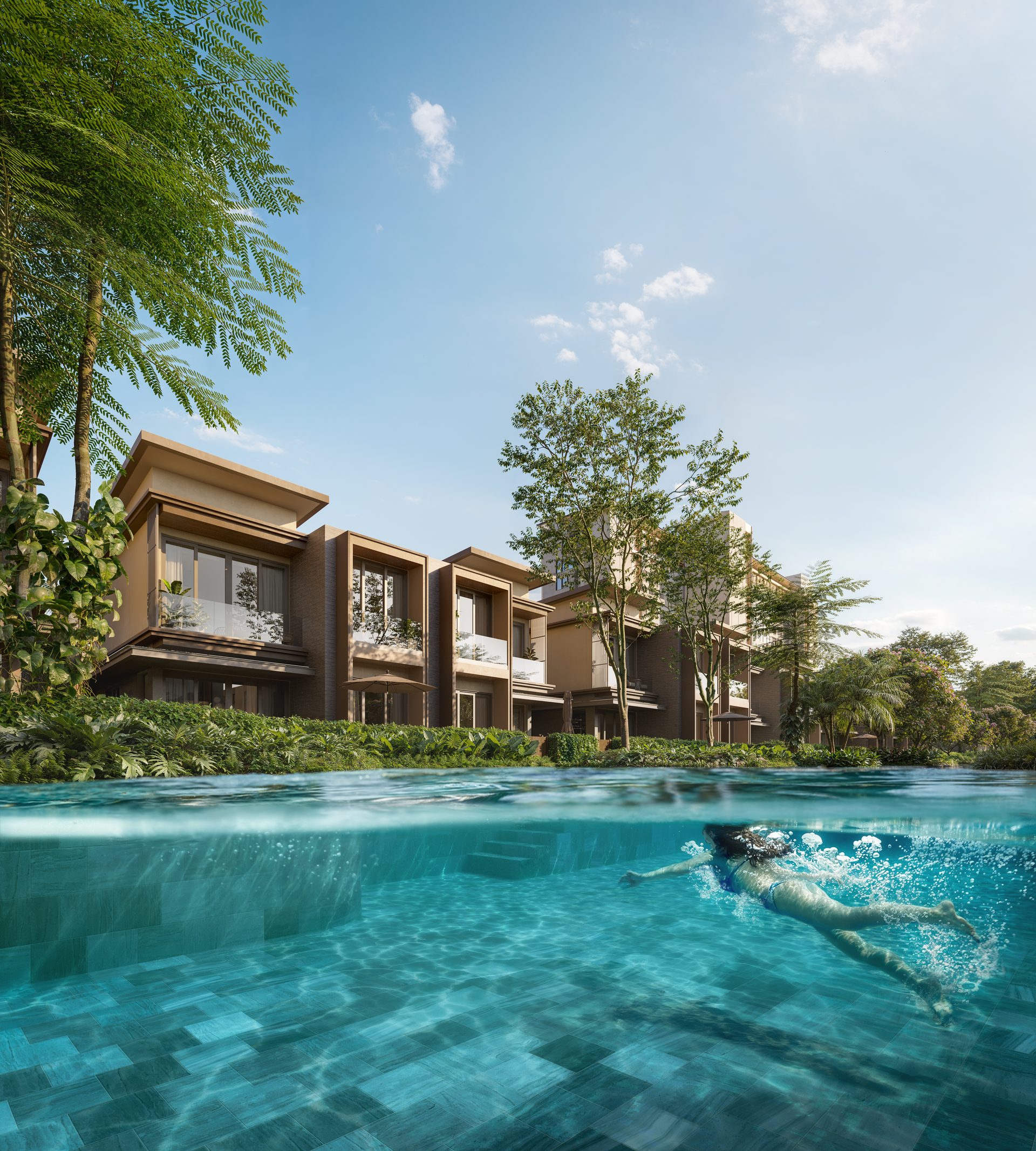Cyan Villa Arbora Đà Nẵng - 11 căn biệt thự cạnh hồ bơi Lagoon, 3 phòng ngủ, 237m²