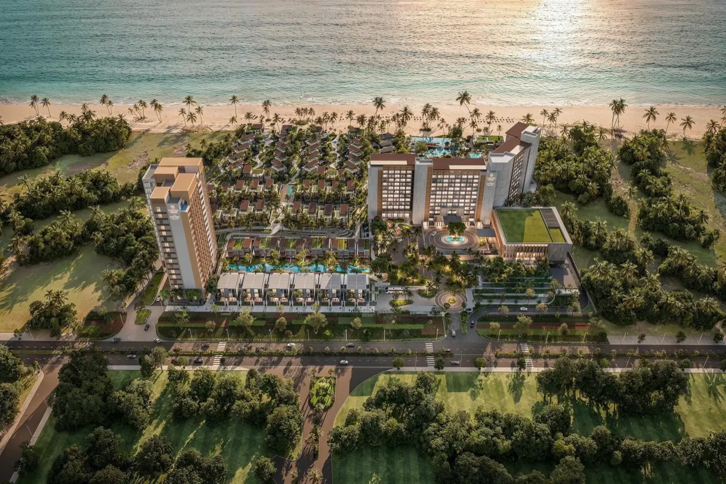 Arbora masterplan aerial beachfront